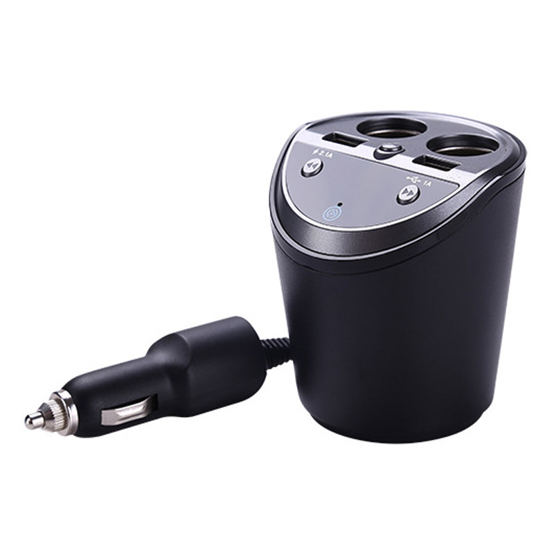 Autoladegerät für iphone, mobiltelefon, freisprecheinrichtung, fm-transmitter, bluetooth-autokit, lcd-display ,  mp3- player, dual-usb-autoladegerät