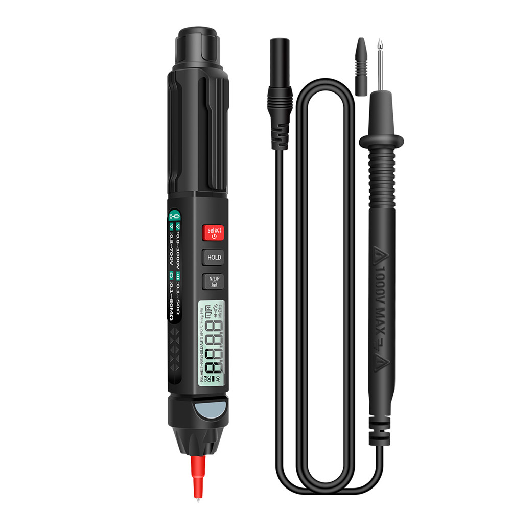 Aneng  a3008 digital multimeter automatisk intelligent sensor penntestare 6000 siffror beröringsfri spänningsmätare multimeter polimetro: Röd