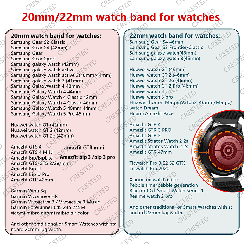 Bracelet à boucle en Nylon, 20mm 22mm, pour Samsung Galaxy watch 7/6/4/5 pro/3/Active 2/Gear S3/amazfit, Huawei GT/2/2E/3/Pro 4 bandes