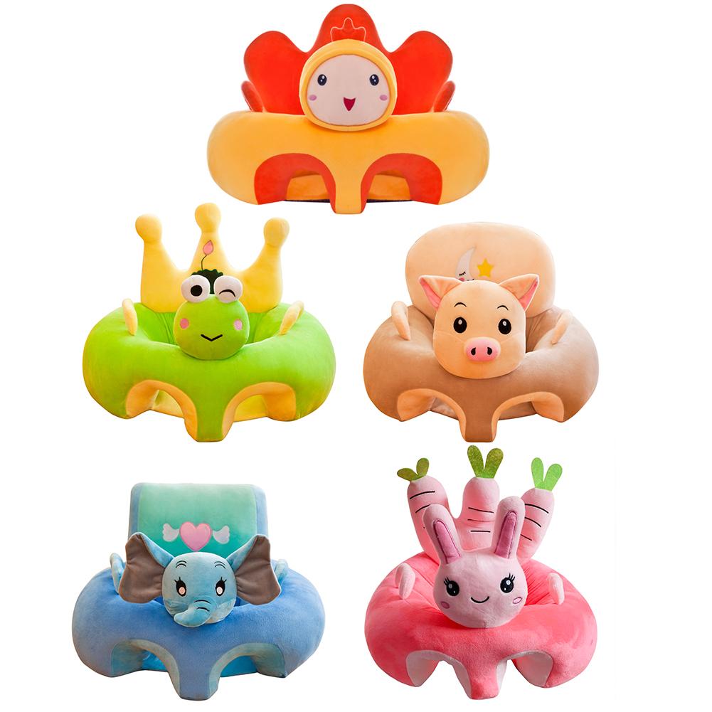 , bonito sofá para bebé, con animales para sentarse, asiento para bebé, sofá, silla lavable, piel cómoda, amigable con el cristal, súper suave
