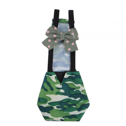 Washable Pretty Soft Chicken Duck Diapers with Bowknot Neat Line Goose Clothes Printing for Farm: Green / M