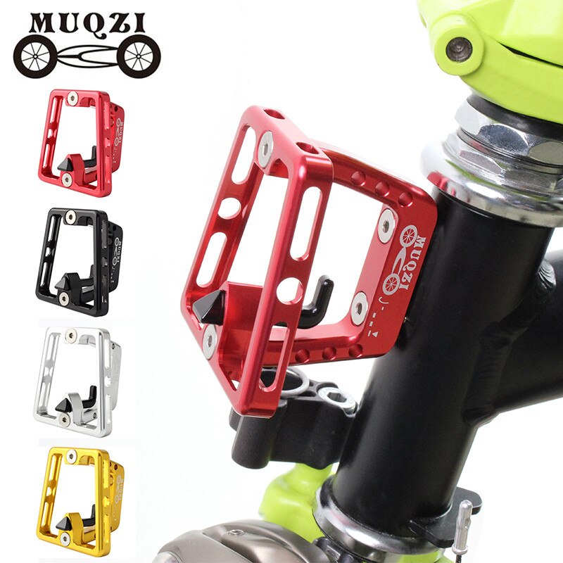 Aluminum Alloy Bicycle Front Carrier Block Bag Bracket Holder for Brompton Folding Cycling Front Carrier Block Bike Accessories