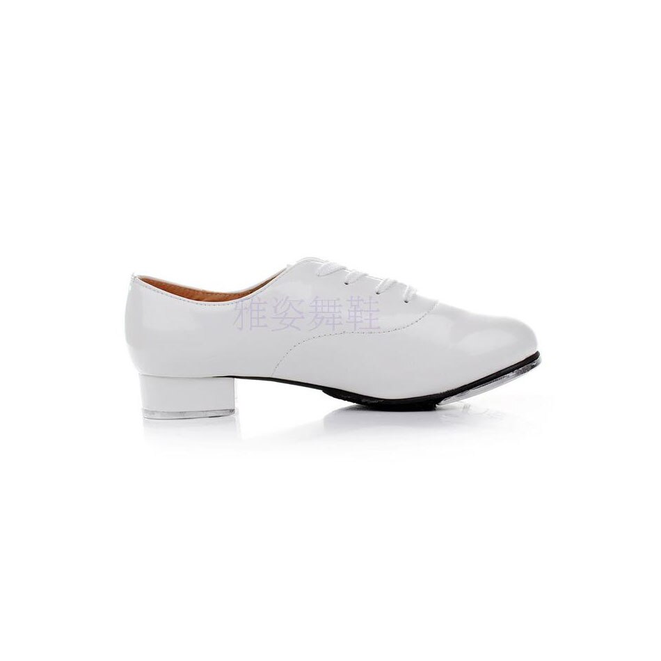 MSMAX YZ-08 Boys Shoes Children Tap Shoes Shiny Patent Leather Stage Dance Shoes Soft Ballroom Kids Tap Shoes