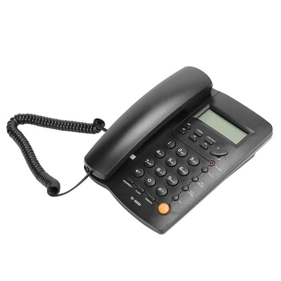 Téléphone portable mains libres noir ABS TC-9200, Identification, famille, Business, hôtel, fixe