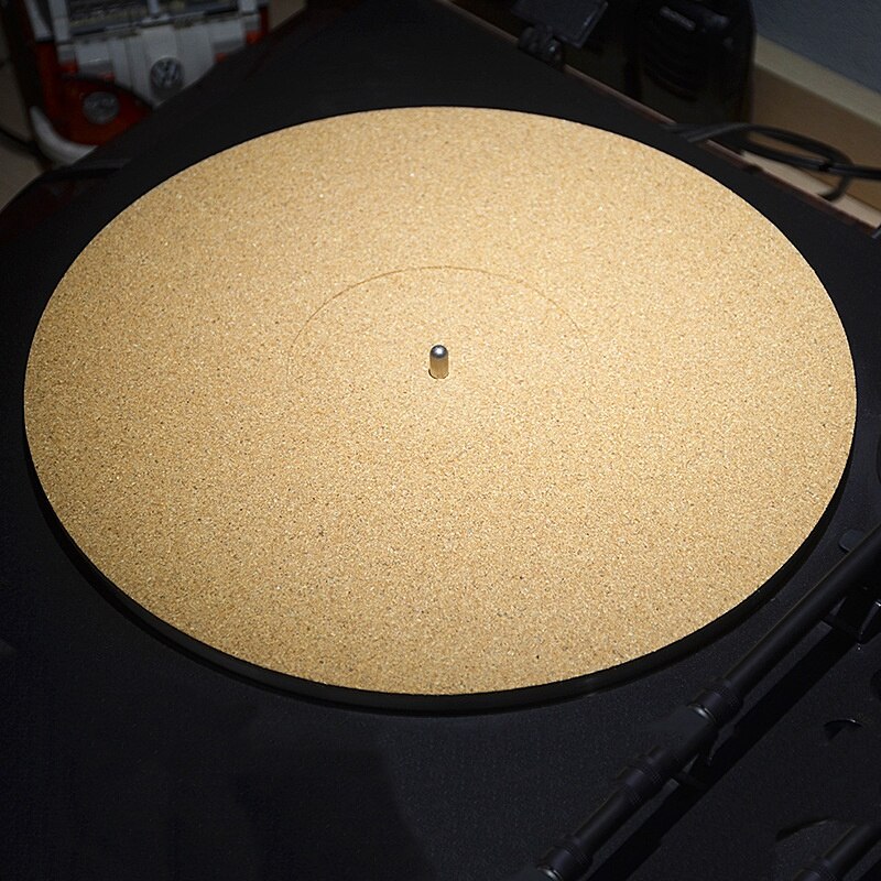 Cork LP Slip Mat Anti-Static Slipmat for 12 Inch LP Vinyl Record Cork Turntable Platter Mat