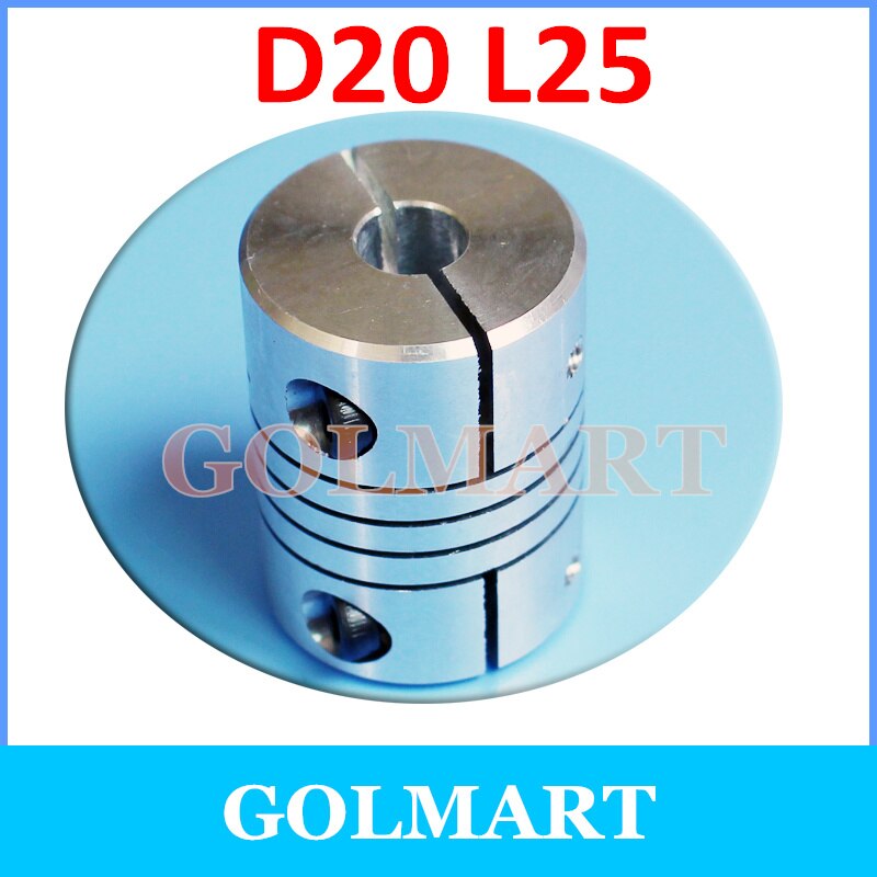 20pcs Motor Jaw Shaft Coupler Flexible Coupling D20 L25 4 5mm 6mm 6.35mm 7 8mm 3D Printer Parts T8 lead screw