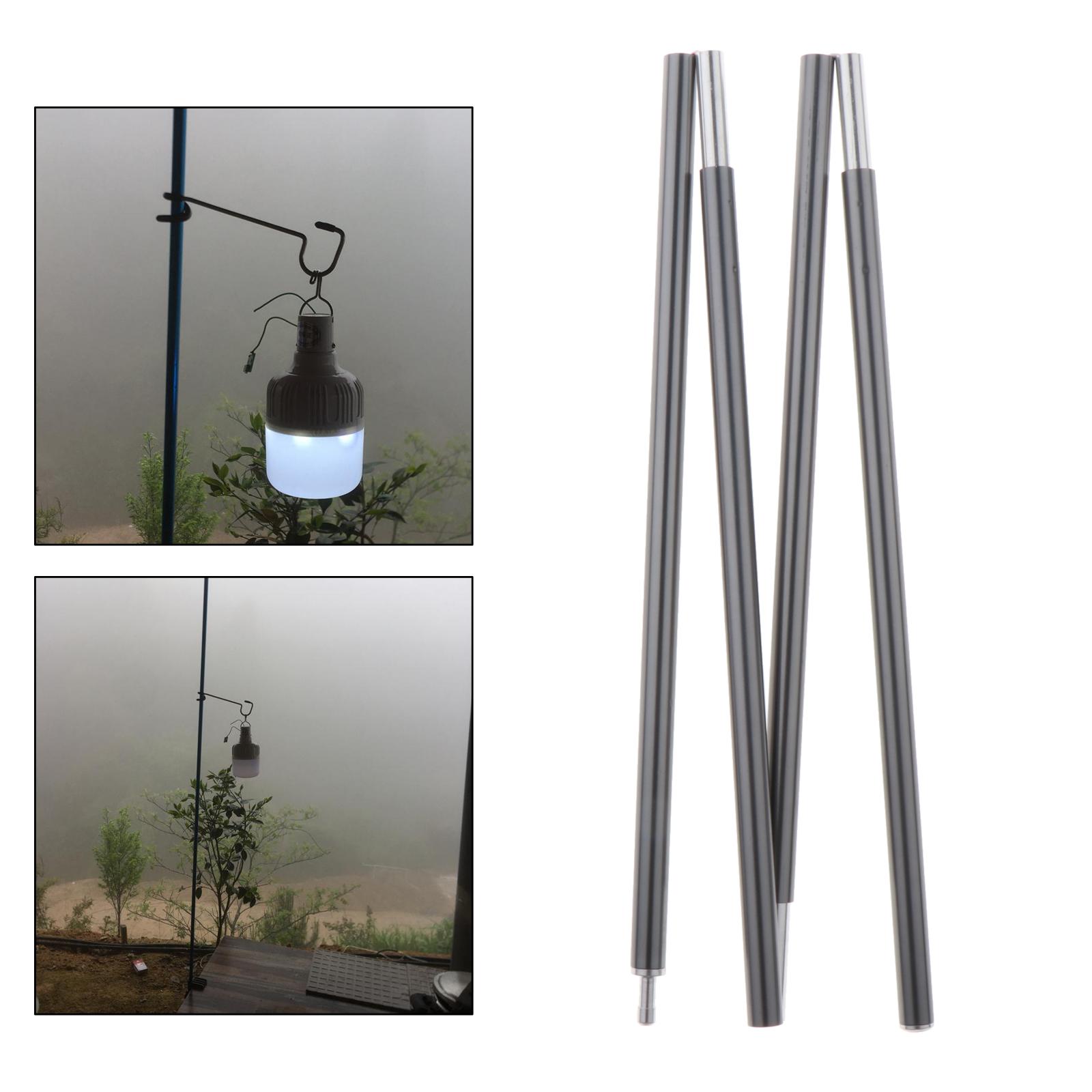 Lantern Stand Portable Table Folding Lamp Stand Stable Lamp Pole Camping Light Stand for Outdoor, Garden, Fishing, Hiking: 120cm Foldable Poles