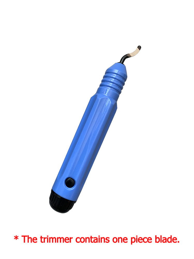 1 Pc Van Hand Plastic, Metalen Ontbramen Trimmen Mes Schraper Trimmer Afkanten Trimmen Tool Professionele Tot Rand Verwijdering: Indigo