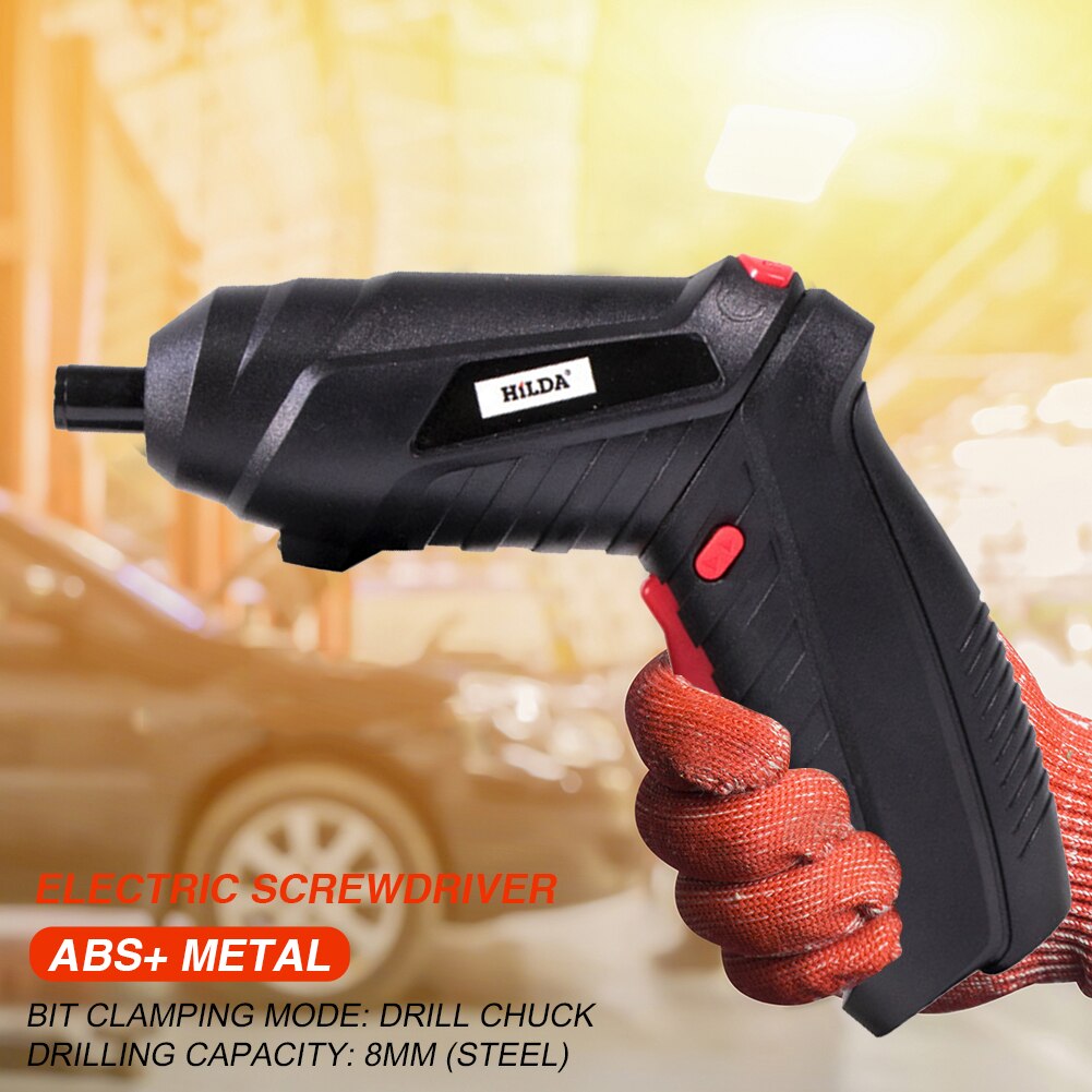 Electric Screwdriver Cordless Multi-function Power Drill Hole Lithium Battery Rechargeable Screwdriver Household DIY Power Tools