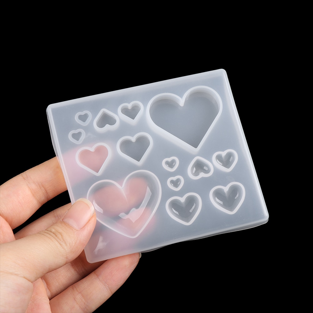 Resin Silicone Pendant Molds Dropping Glue Transparent Cube Triangle Craft DIY Earrings Necklace Mould Jewelry Making Tool