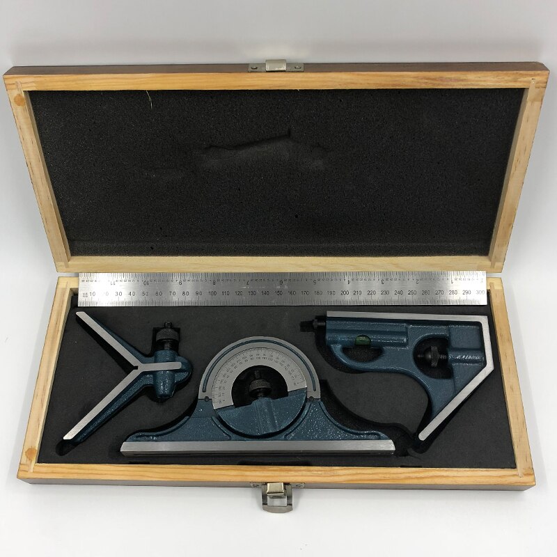0-180 degrees combination square set Universal level protractor Combination Square Set Goniometer Measiuring Tools