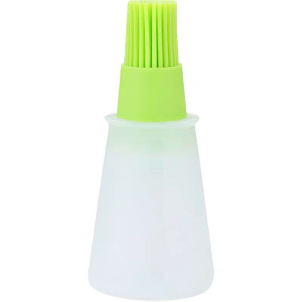 Draagbare Siliconen Olie Fles Met Borstel Grill Olie Borstels Vloeibare Olie Gebak Keuken Bakken Bbq Gereedschap Keuken Gereedschap: green