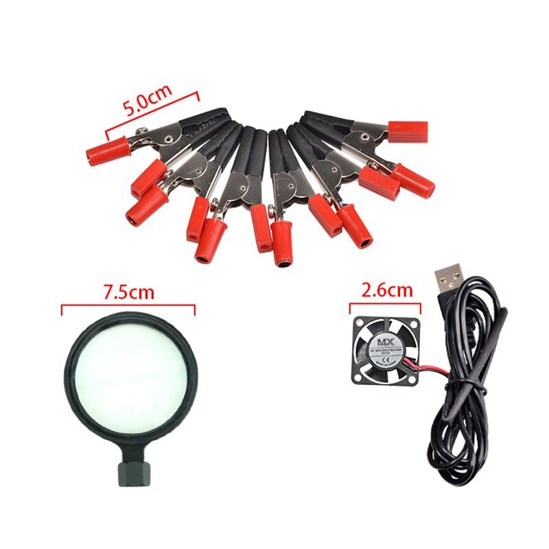 Soldering Helping Hands Third Hand Soldering PCB Holder Tool with USB Flashlight Magnifying Welding Station Tool for DIY RC Toys