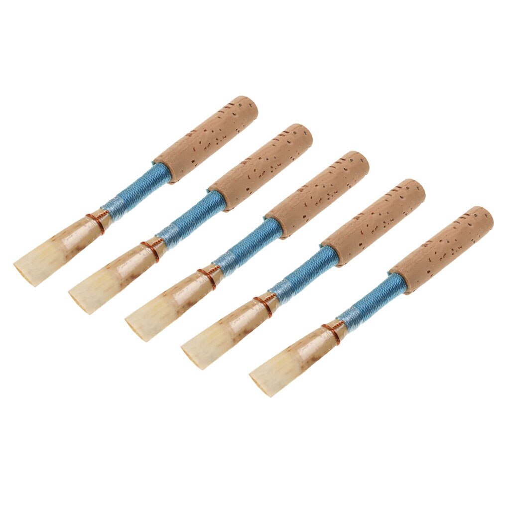 5 Pcs Hobo Riet, Sterkte Medium Zachte Handgemaakte Hobo Riet Met Blauw Kurk