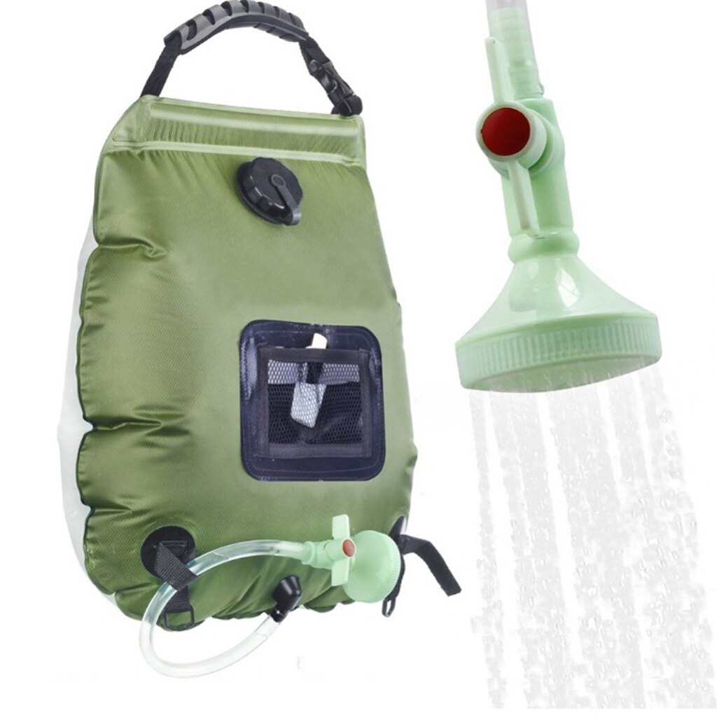 20L Solar Douche Zak Camping Wandelen Verwarmde Baden Water Pack Zomer Reizen Bader Zon-Aangedreven Boiler Carrier Pouch: 20L