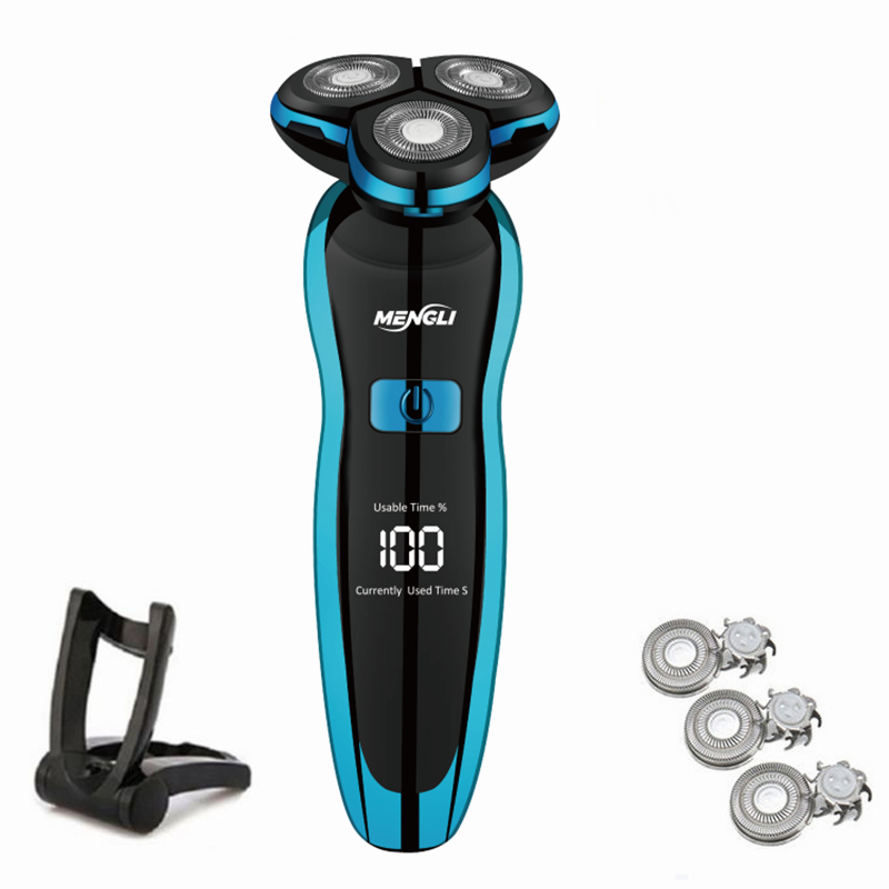 ZOZEN rasoir électrique rasoir électrique corps tondeuse à cheveux Machine à raser pour hommes femmes coupe cheveux tondeuse à barbe étanche: Bleu