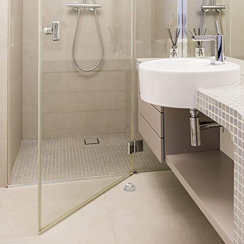 1Pc Acryl Geen Behoefte Punch Transparante Deurstopper Deur Houder Thuis Doorstop Supply