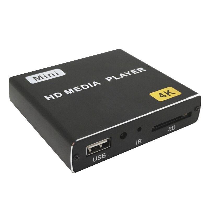 4K HD Player Supports Horizontal and Vertical Sn U Disk SD Playback, Automatic Loop Playback, Standalone(EU-Plug)