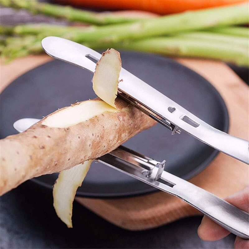 Premium Dunschiller Voor Keuken Rvs Blade Dunschiller Ultra Sharp Asperges En Yam Essentiële Keuken Gereedschap