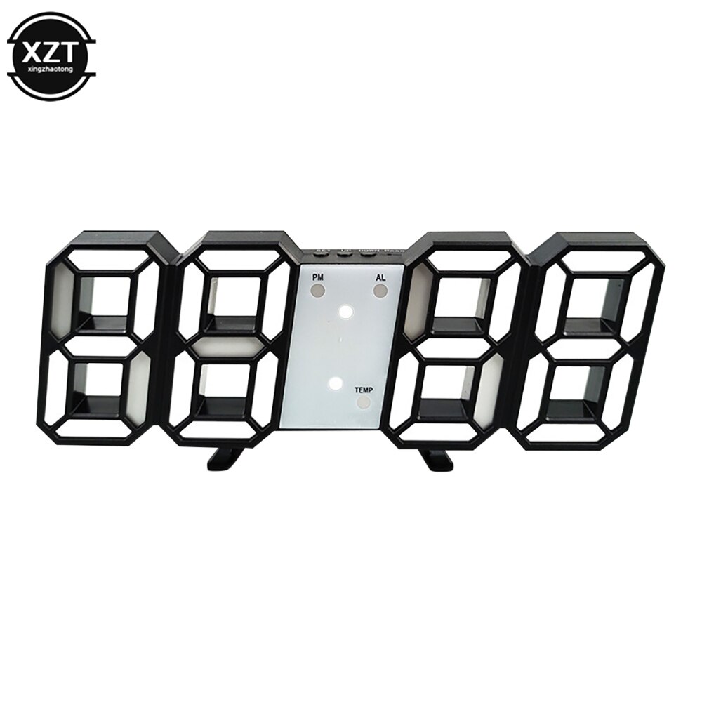 1Pcs LED Digital Alarm Clocks Wall Clocks Hanging Watch Snooze Table Clocks Calendar Thermometer Electronic Clock Digital Clocks: D