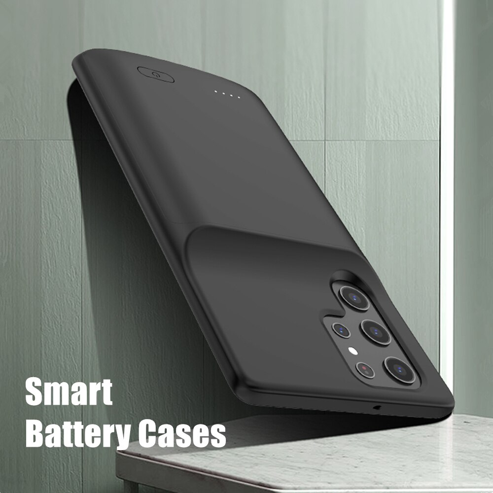 4800mAh Battery Charger Cases For Samsung Galaxy S22 Ultra S22+ S22 Plus Battery Cases 4700mAh Power Bank Cover For Samsung S22