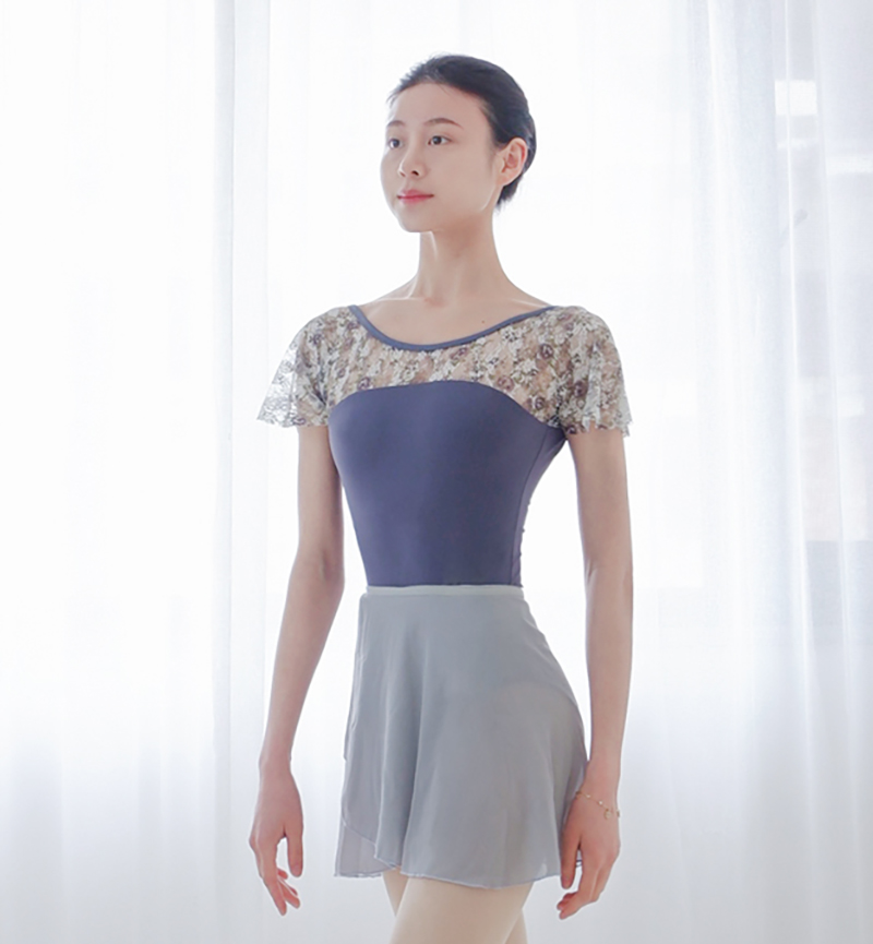 Ballet Dance Leotards Women Short Sleeve Gymnastics Exercise Costume Adult Ballet Leotard Dance Coverall