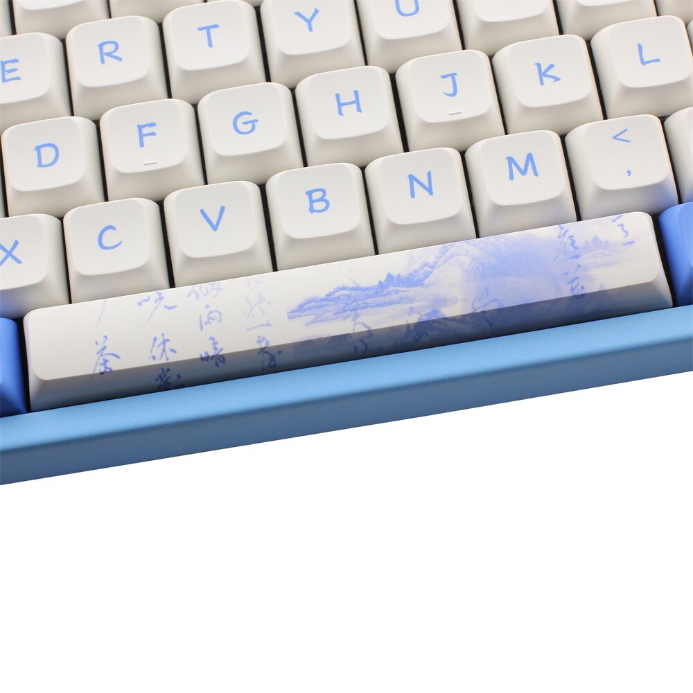 104 + 23 note: pbt dye-subbed xda keycap set for mechanical keyboard  gh60 gk61 64 68 84 87 104 108 english/japanese/rocket