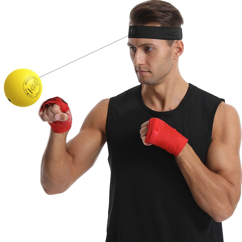 Neue Boxen Speed Ball Kopf-montiert PU Punch Ball MMA Sanda Training Hand Auge Reaktion Gym Sandsack Muay Thai boxeo Weichen Ball