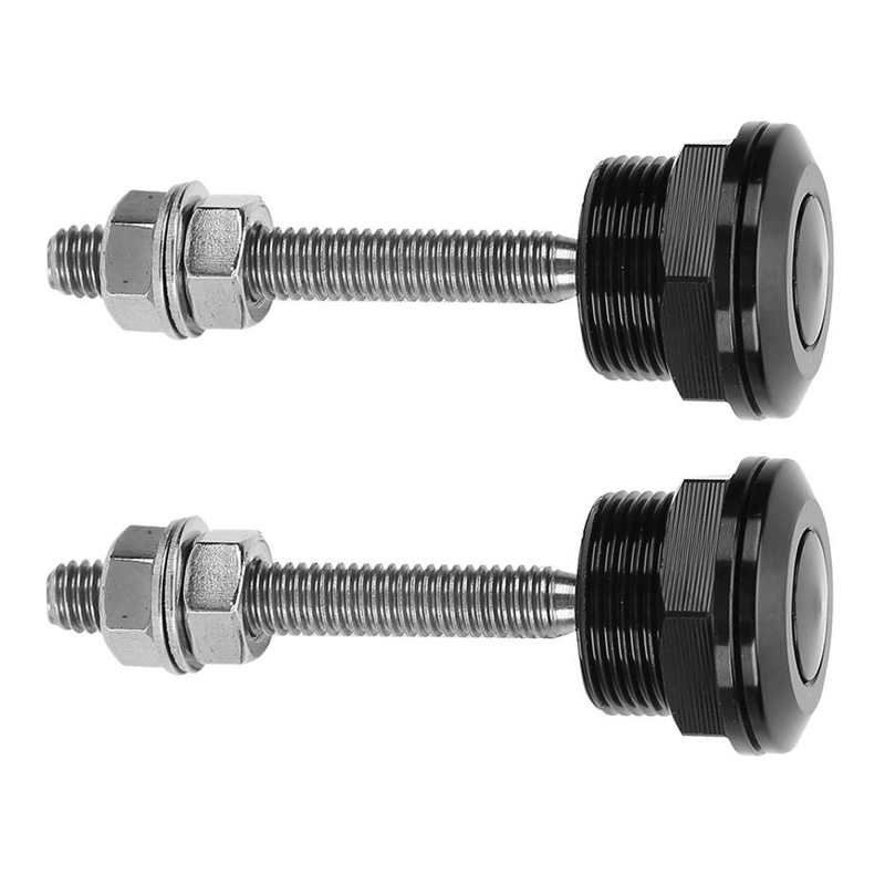 2Pcs Hood Pin Bonnet Lock Quick Release Push Button Bumper Clip Latches Universal