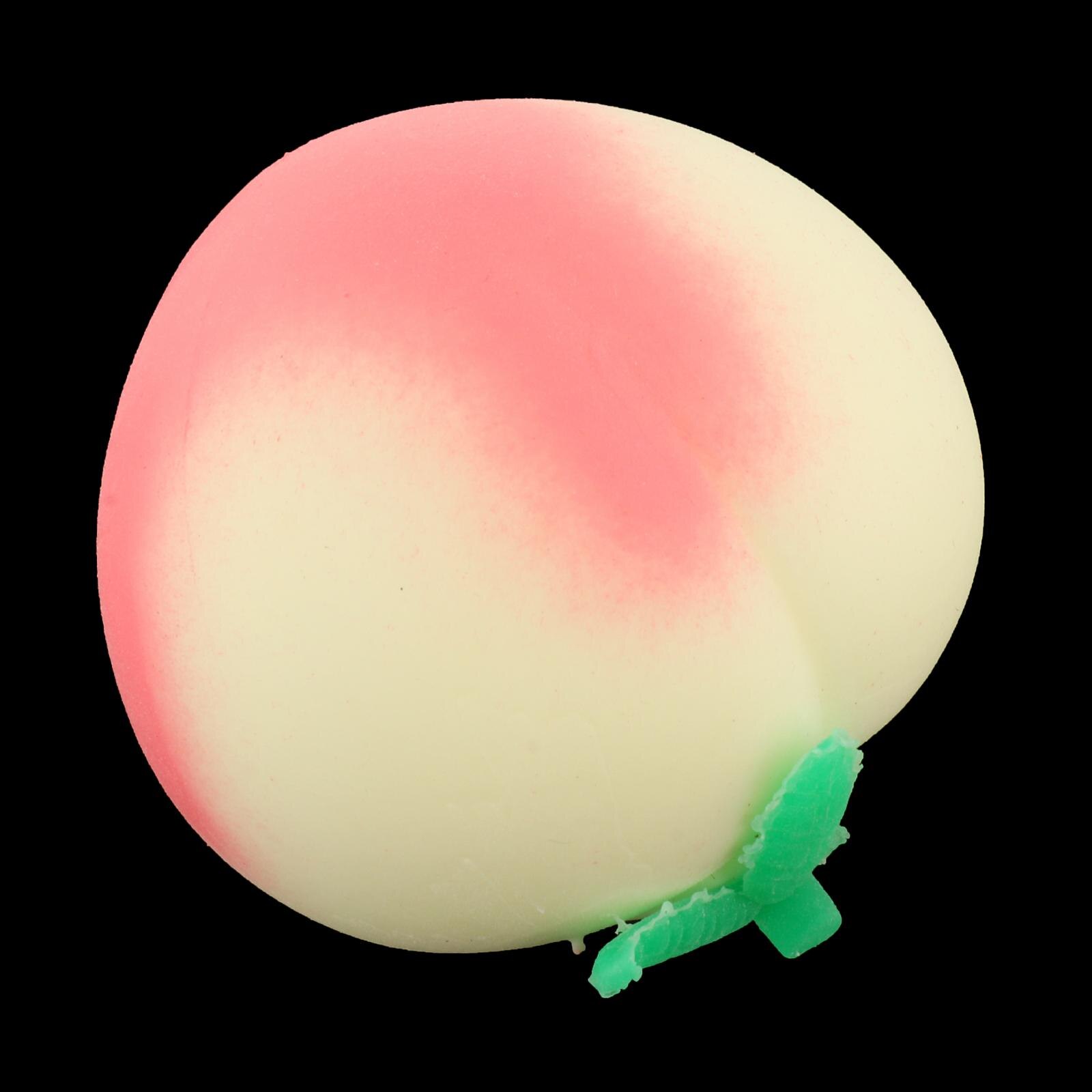 Soft Squishy Peach Fidget Stress Toy Cute Fruit Collection Decorative Props