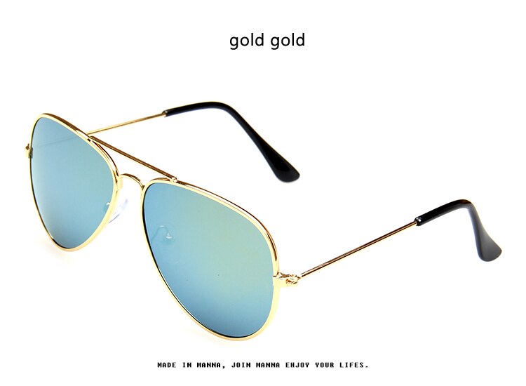 Longkeeper drenge piger børn solbriller mærke retro sød pilot solbriller børn oculos de sol gafas  uv400: Guld guld