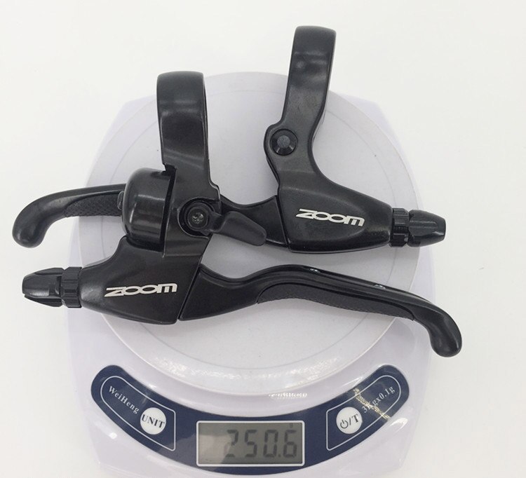 ZOOM MTB V-brake Disc Brakes Aluminum Alloy Disc Brakes Lever with Bell Mountain Bike Bicycle Brake Handle Crank Ring