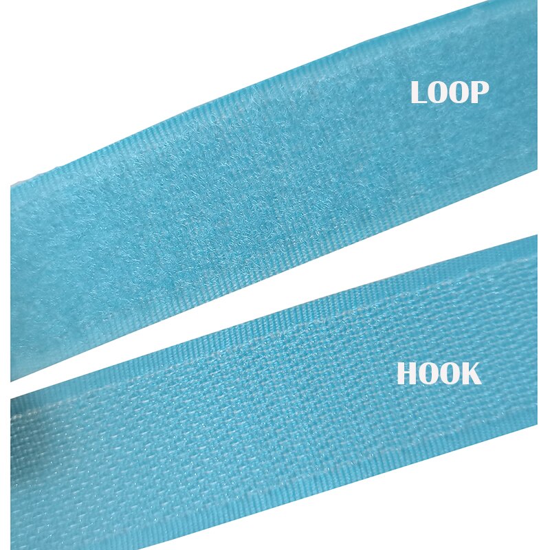 Velcros – bande velcro bleu ciel, 2-10cm de largeur, bande de couture magique, sans adhésif