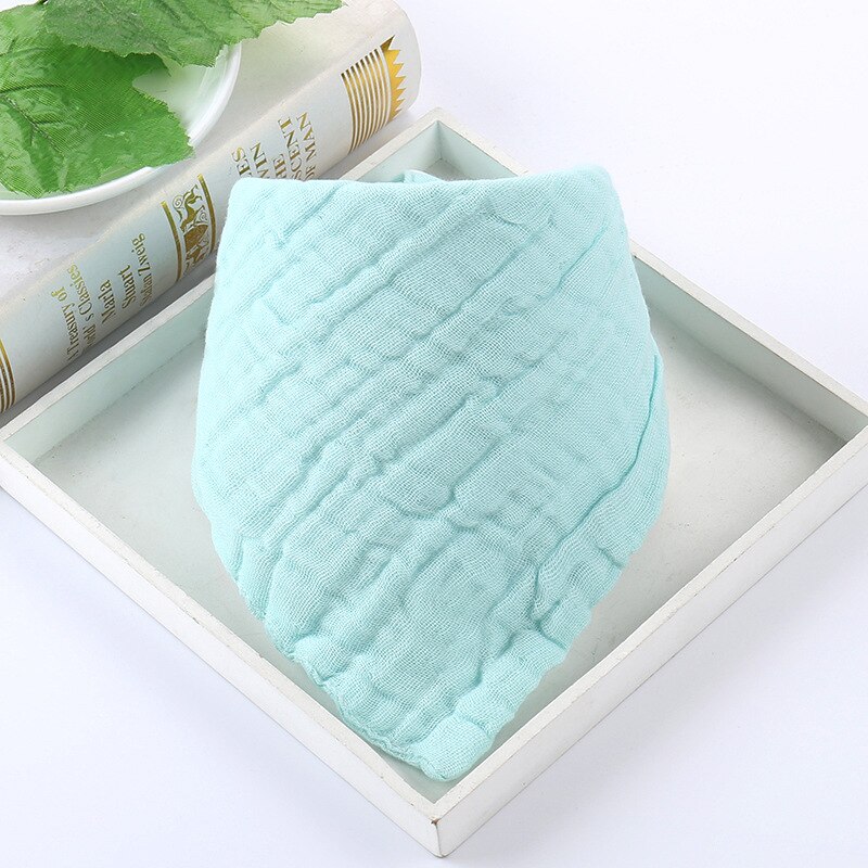 6 lagen 2 stuks door Slabbetjes Mousseline Katoen Driehoek Speeksel Voeden Handdoek Baby Speeksel Fastener Handdoek Baby Meisjes Jongens Burp doeken