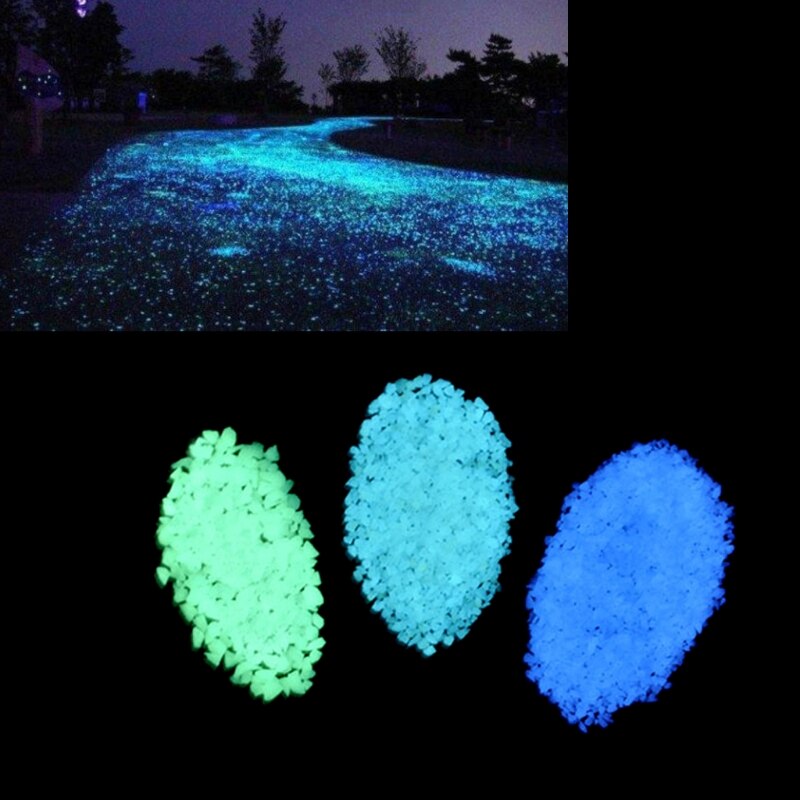 Glow in the Dark Gravel Rubble Fish Tank Aquarium Park Garden Yard Home Decor