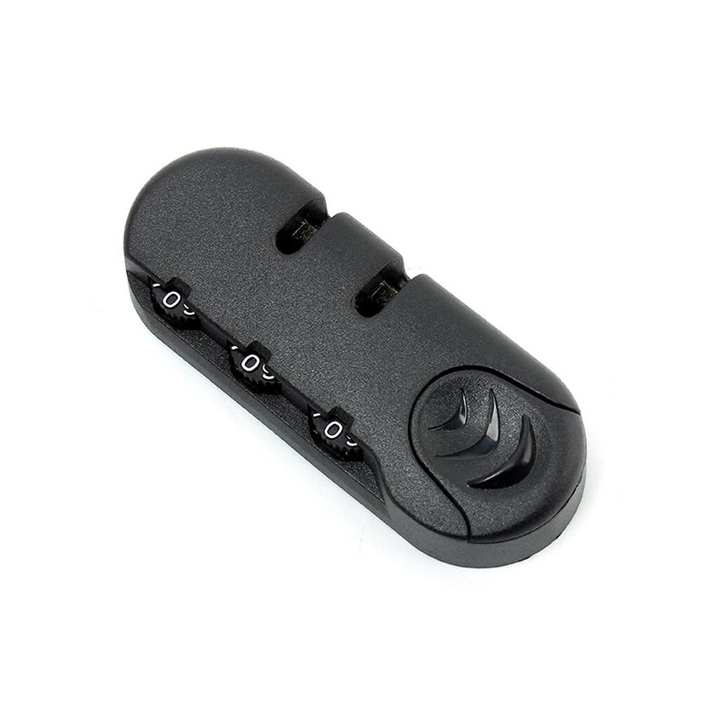 3 Cijfercombinatie Hangslot Voor Reizen Bagage Koffer Codeslot Zwart Vaste Lock Anti-Diefstal Tas Accessoires Lock