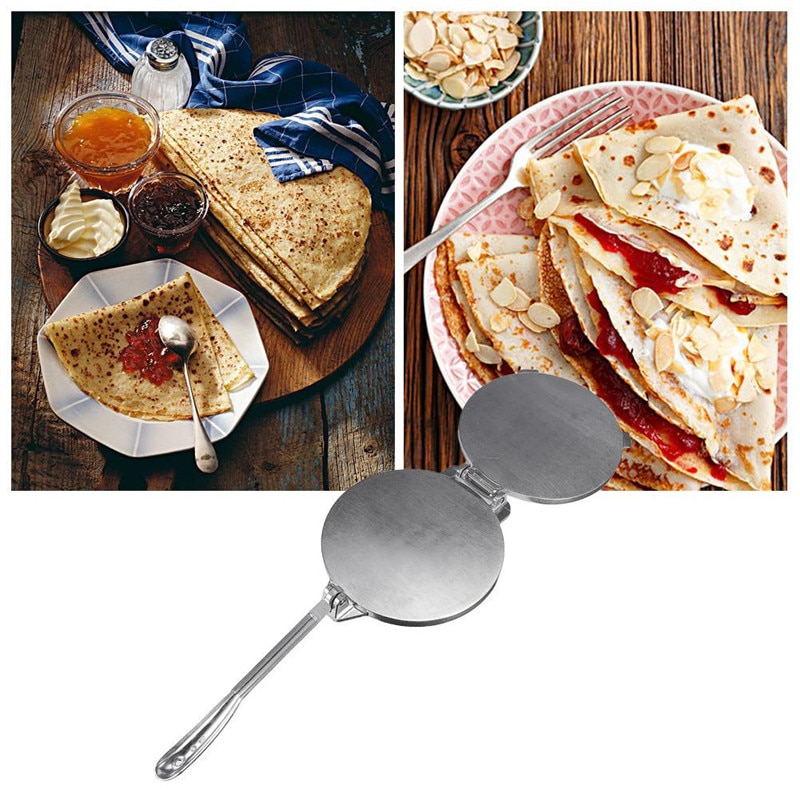 Prensa para tortillas de 20cm para restaurante prensa para masa, herramientas de servicio para restaurante pesado, fabricante de tartas de Tortilla de aluminio comercial, 1 ud.