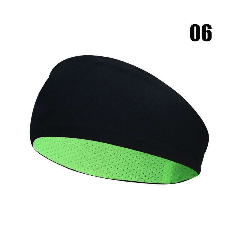 Banda elástica para el sudor para hombre, banda para la cabeza elástica para deportes al aire libre, tenis, Yoga, gimnasio, banda para el sudor: GY-Black green