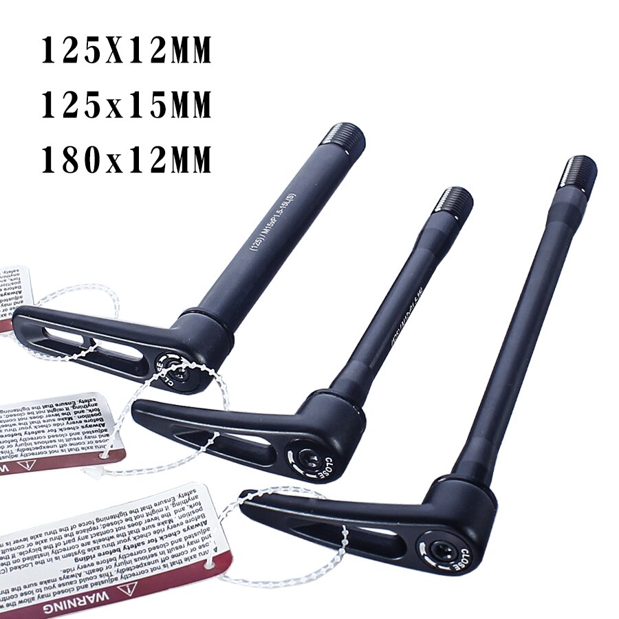 Fiets Steekas Snelspanner Super Licht Aluminium Voor Achter Wiel Spies Voor Mtb Frame 125X12Mm 125X15mm 180x12mm