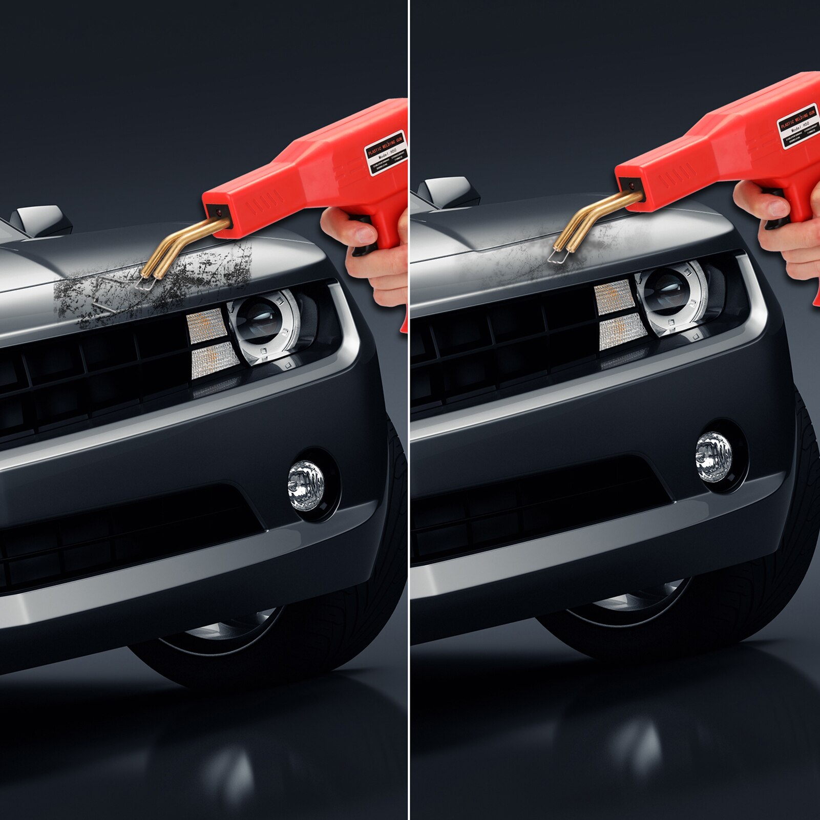 Handliche Kunststoff Schweißer Garage Werkzeuge Heißer Hefter Maschine Grundnahrungsmittel PVC Reparatur Maschine Auto Stoßstangen Schweißen Maschine