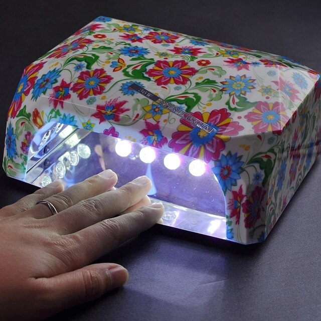 Lampe UV 36W CCFL avec capteur automatique, sèche-ongles en forme de diamant, lampe LED pour le séchage du vernis Gel UV, outils d&#39;art des ongles: D