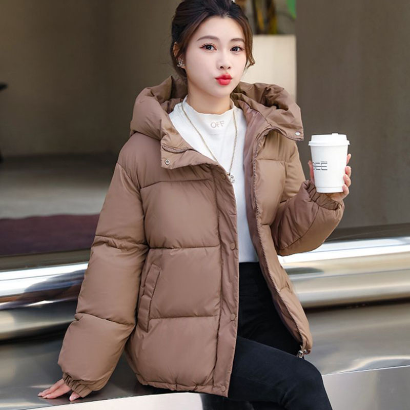 Cotton-padded Jacket Women's Short Loose and Thin Student Bread Coat Korean Style Winter Thick Padded Jacket Fashion Jacket