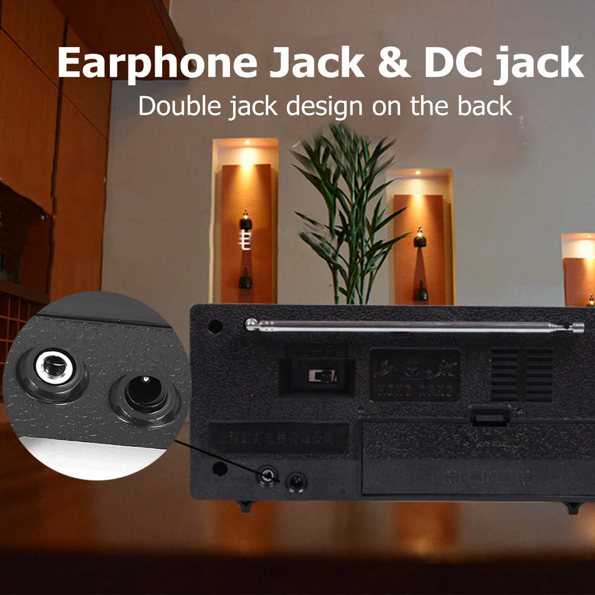 Dual Channel Retro Radio High Sensitivity FM MW Portable Radio Speaker With Charger