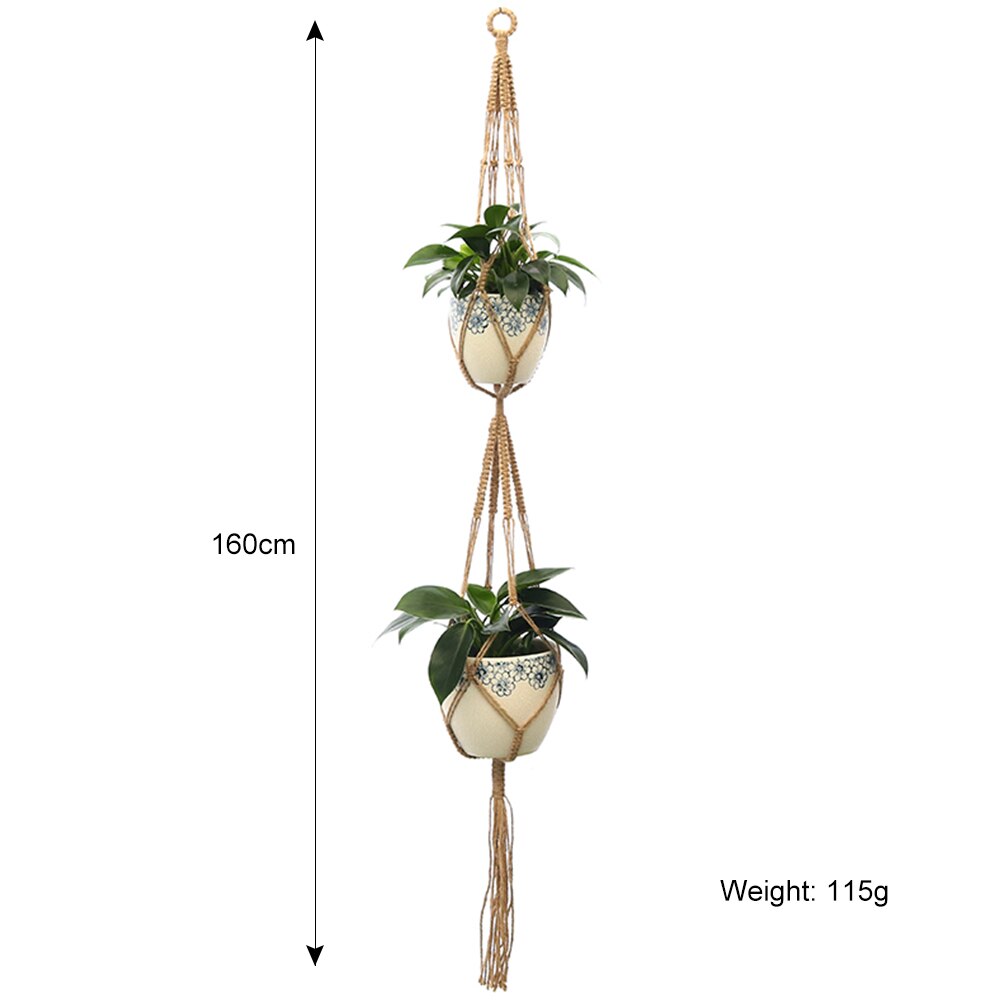 100% handmade macrame plant hanger flower /pot hanger for wall decoration countyard garden: 14