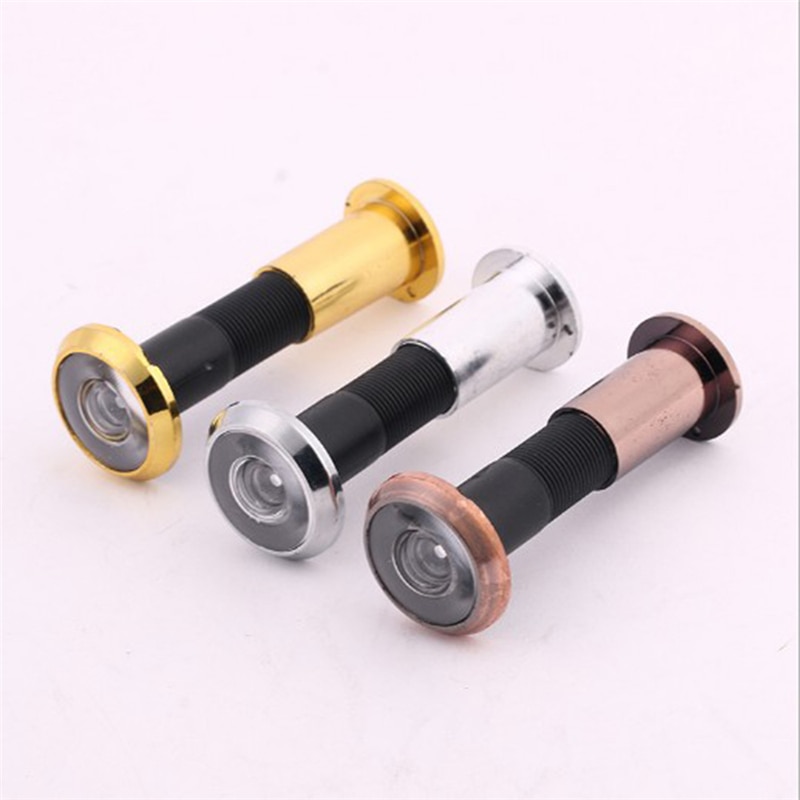 1pc -ovinen deluxe-katselulaite 200 asteen laajakulmainen ovisilmäaukko ovi näkymä kromattu kodin huonekaluille