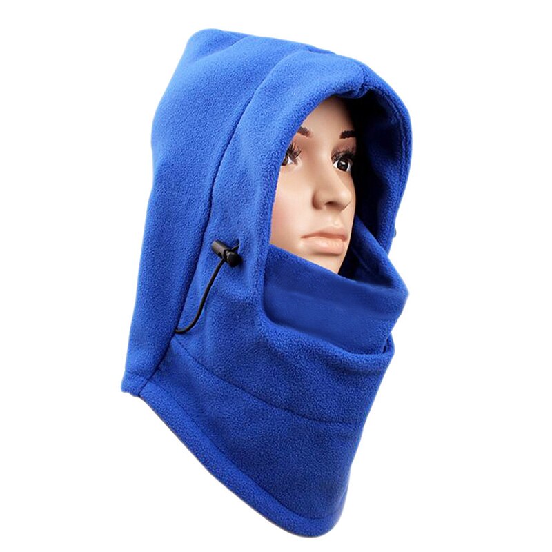 Arrivals Men Women Warm Fleece Balaclava Hood Swat Wind Stopper Outdoor Sports Camping Working Thermal Protective Face Mask: Blue