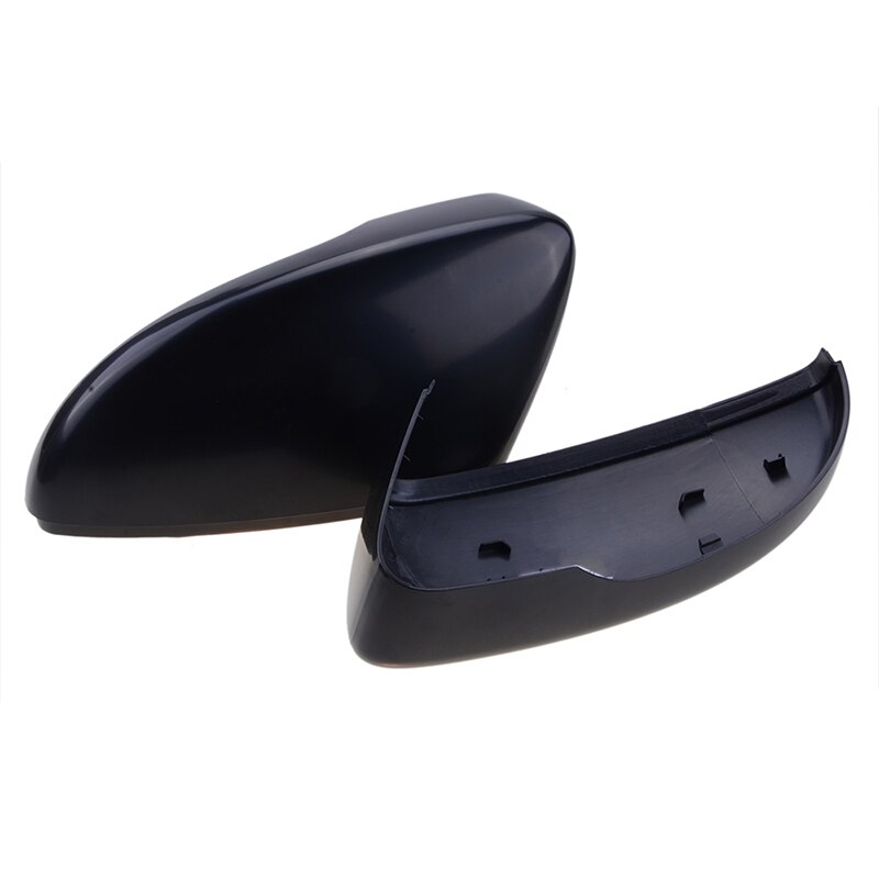 Pair Door Wing Gloss black Side Rearview Mirror Cover Cap For VW Beetle CC Eos Passat Jetta Scirocco