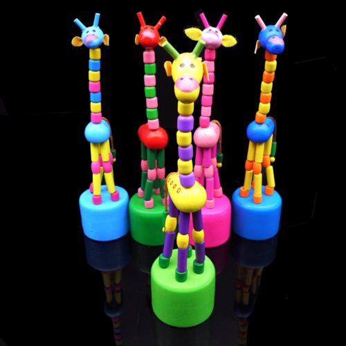 1pc Cute Wooden Toy Baby Kids Intellectual Development Early Learning Q Animals Lovely Toys
