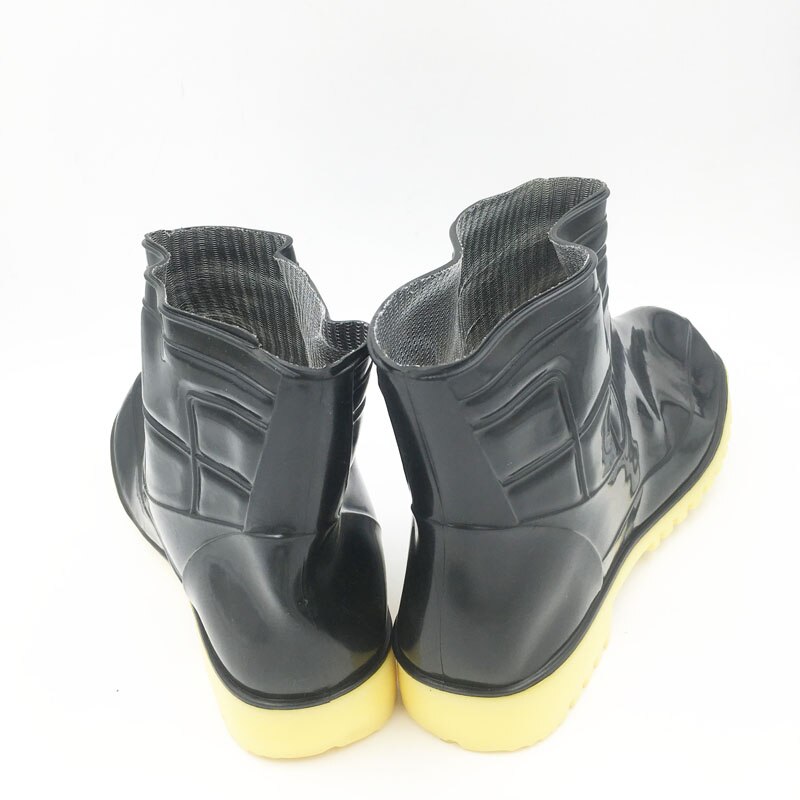 Aleafalling Men's Good Boots Farmland Labor Insurance Rubber Rain Boots Non-slip Wear-resistant Water Boots Rain Boots M046