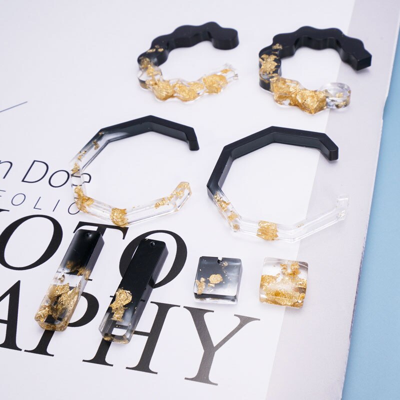 DIY UV Resin Epoxy Earring Pendant Resin Molds Silicone Mold Dried Flower Jewelry Making Casting Moulds Jewelry Tool